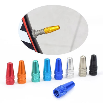 Aluminum Alloy Bike Valve Caps – 8 Piece Pack