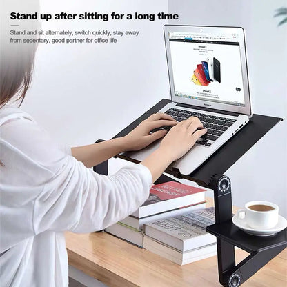 Bureau pliant en alliage d'aluminium, rétractable et réglable