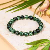 Énergie Angélique – Rare Bracelet de Séraphinite de la Transformation