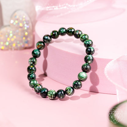 Énergie Angélique – Rare Bracelet de Séraphinite de la Transformation