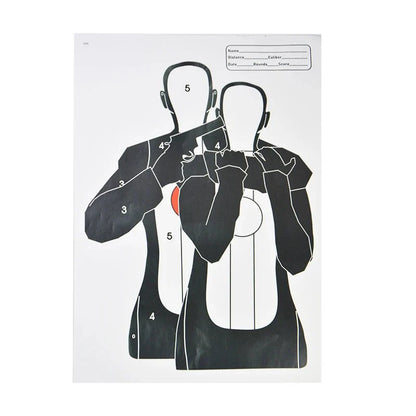 Archery Paper Targets | 5-Pack Large Practice Sheets for Shooting
