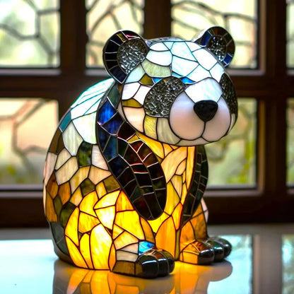 Tiffany Style Animal Table Lamp Stained Glass Art Light E26/E12 Decorative