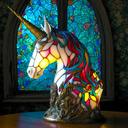 Tiffany Style Animal Table Lamp Stained Glass Art Light E26/E12 Decorative
