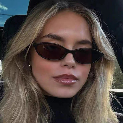 Leopard Brown Oval Sunglasses | Retro UV Protection Small Frame Eyewear for Women