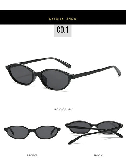 Leopard Brown Oval Sunglasses | Retro UV Protection Small Frame Eyewear for Women