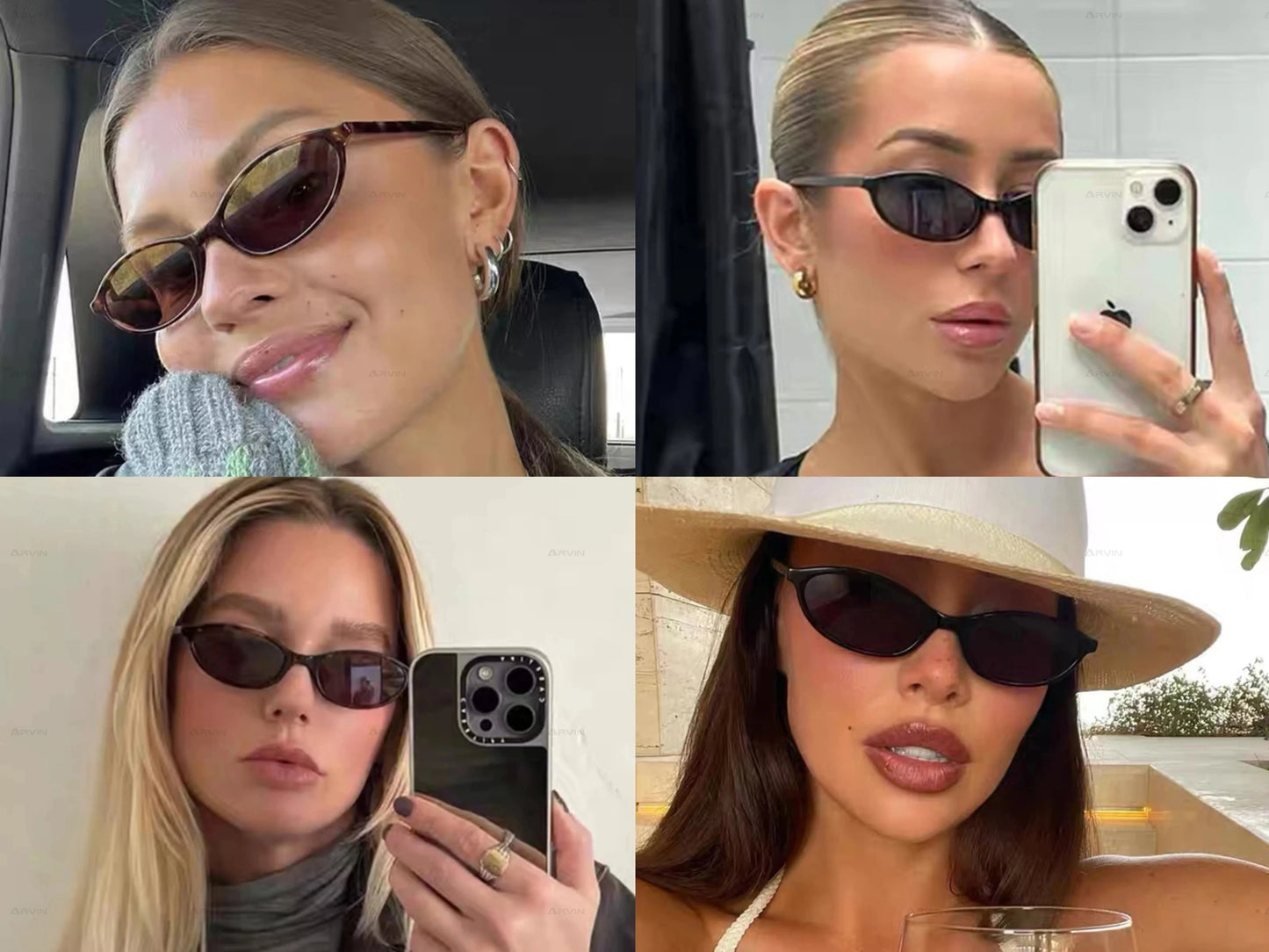 Leopard Brown Oval Sunglasses | Retro UV Protection Small Frame Eyewear for Women