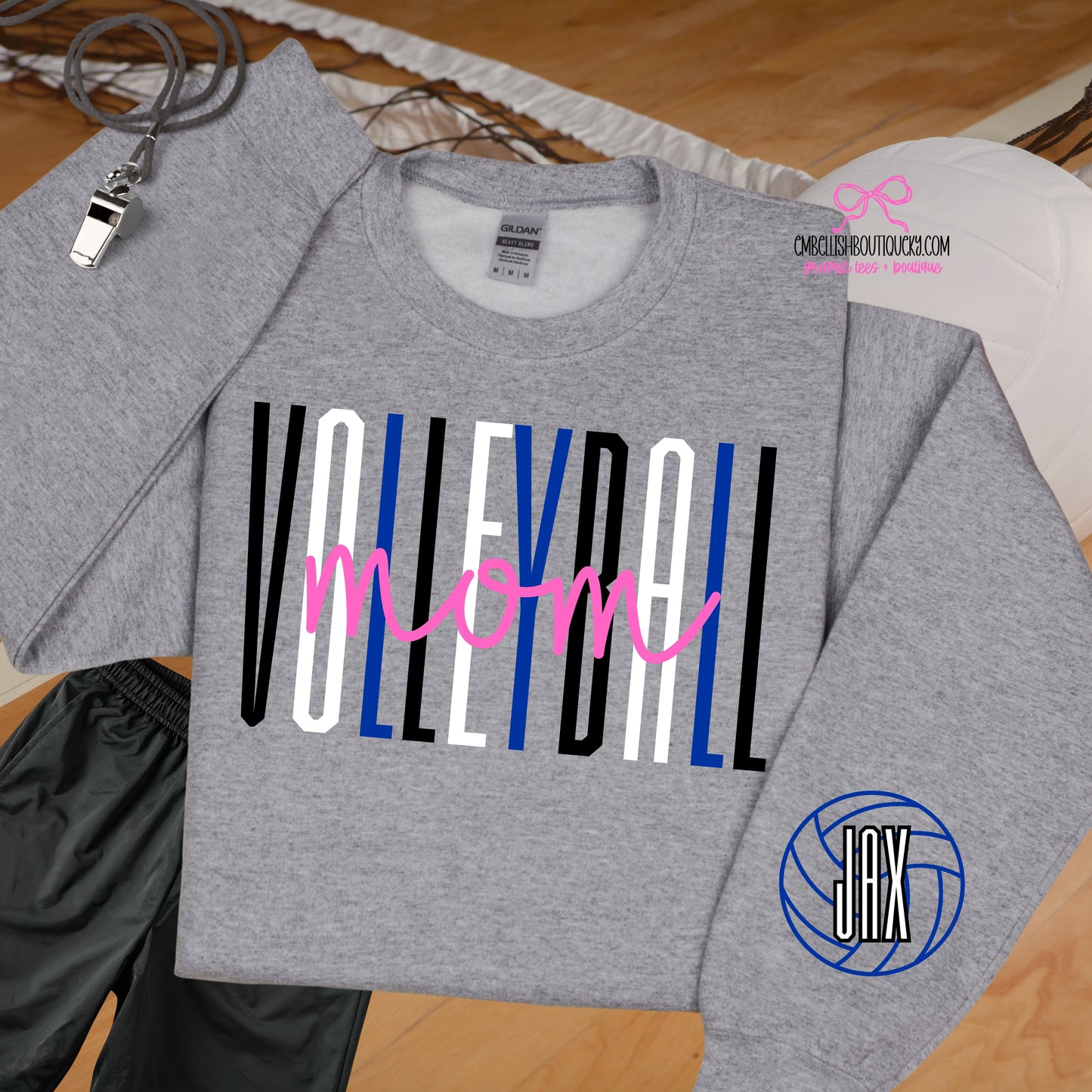 Volleyball – T-shirt ou sweat-shirt personnalisé avec nom et numéro du joueur