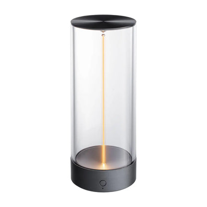 Lámpara de mesa LED inalámbrica minimalista AUGE Light, blanca, gris