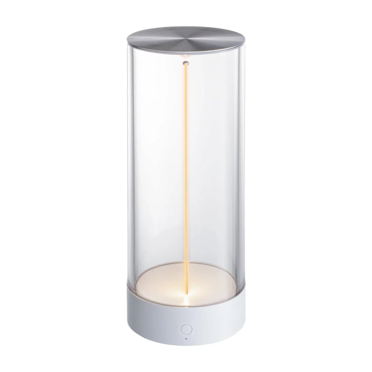 Lámpara de mesa LED inalámbrica minimalista AUGE Light, blanca, gris