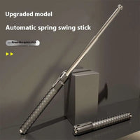 Automatic Spring Silver Self-Defense Baton