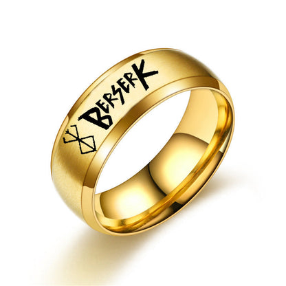Stainless Steel Cartoon Laser Personalized Small Gift Ring