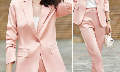 Fashion Women's Solid Color Casual Temperament Suits