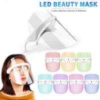 Masque LED 7 Couleurs Thérapie Lumière Rouge Rajeunissement de la Peau Masseur Beauté Maison Visage Blanchissant Anti-Âge Appareil de SPA