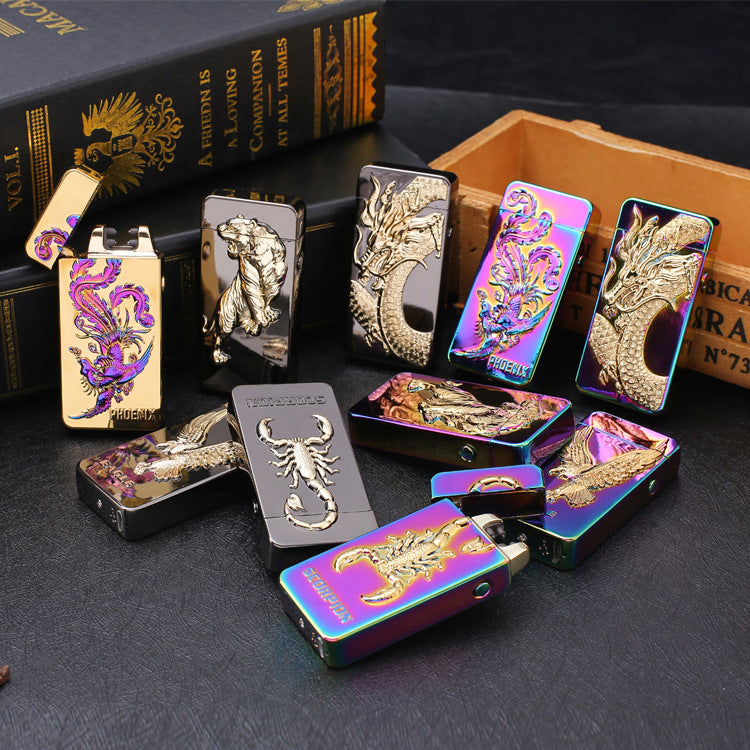 Stereo Relief USB Rechargeable Lighter