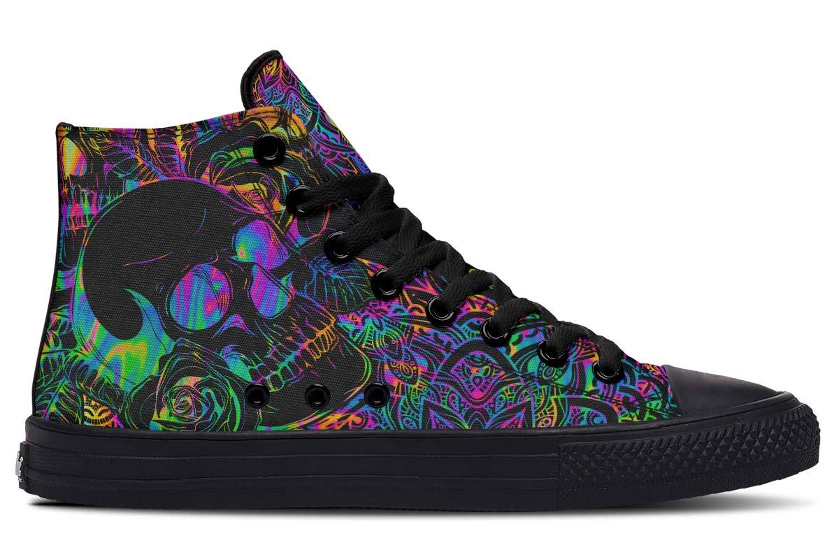Zapatillas de lona altas estampadas para parejas