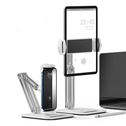Folding Height Adjustable 2-in-1 Lazy Phone Holder