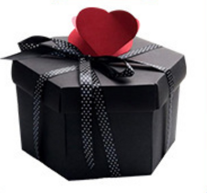 Nuevo embalaje hexagonal de regalo con caja sorpresa explosiva