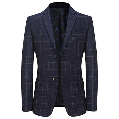 New Leisure Suits For Men Coat Plaid Fashion