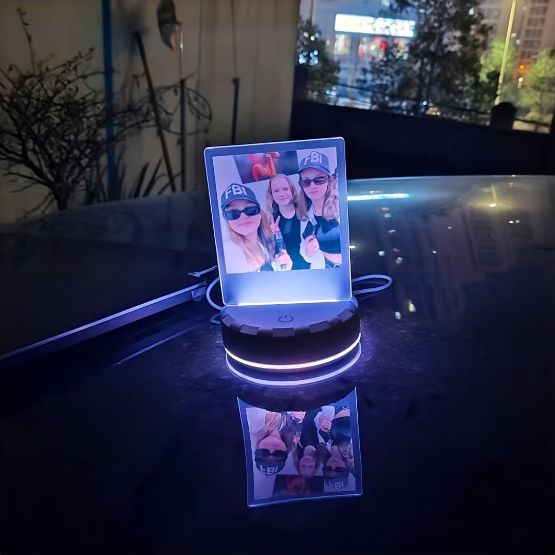 Veilleuse LED photo personnalisée – Lampe de table personnalisée, cadeau pour petite amie ou femmes
