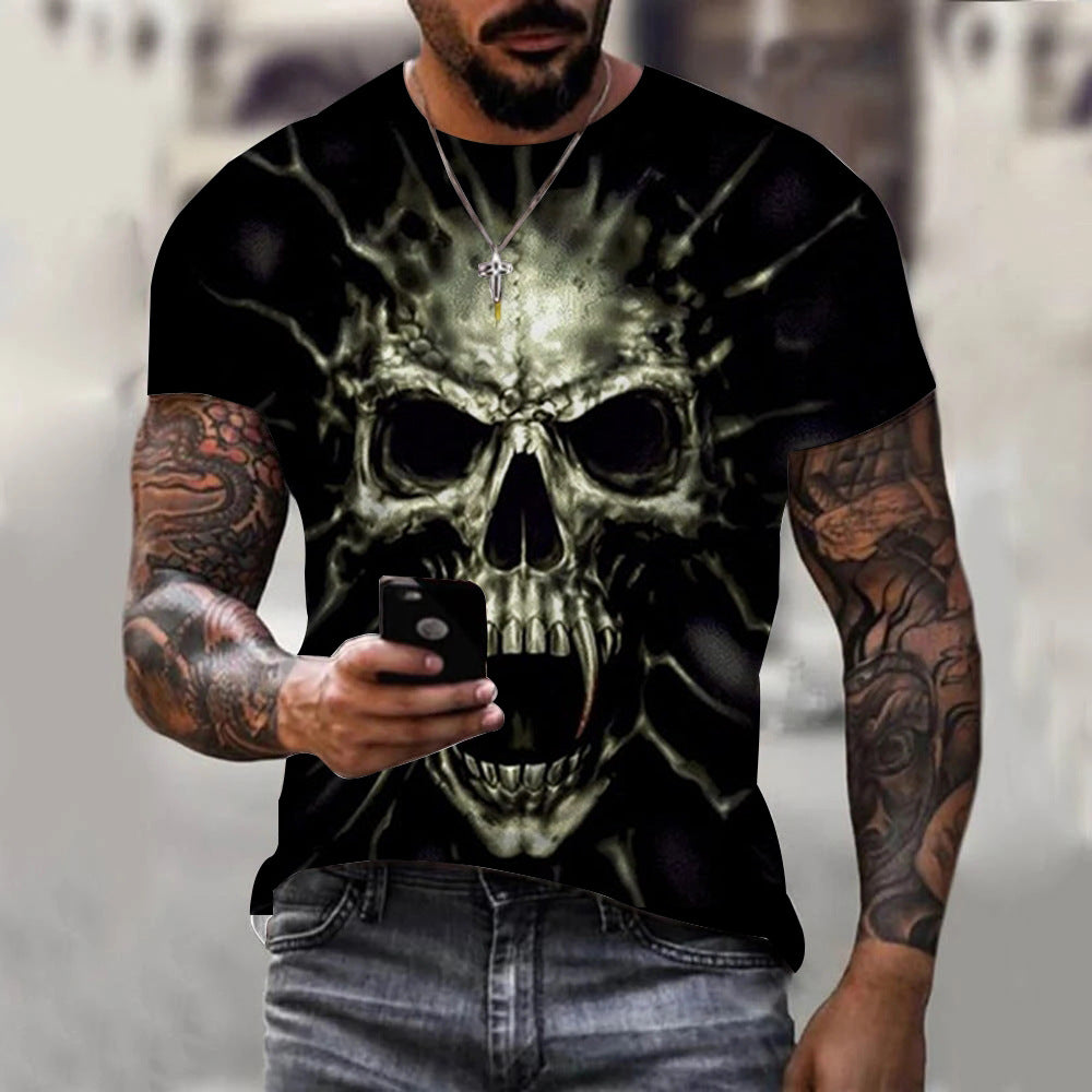 Nouveaux T-shirts d'été à manches courtes pour garçons avec impression 3D et motifs tendance