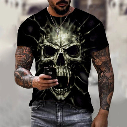 Nouveaux T-shirts d'été à manches courtes pour garçons avec impression 3D et motifs tendance
