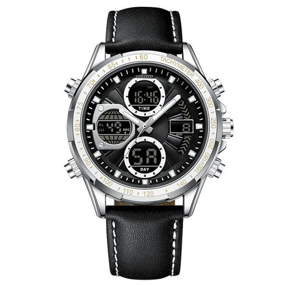Alloy Leather Men's Business Watch Luminous Waterproof