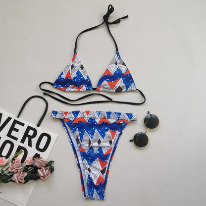 Split swimsuit bikini