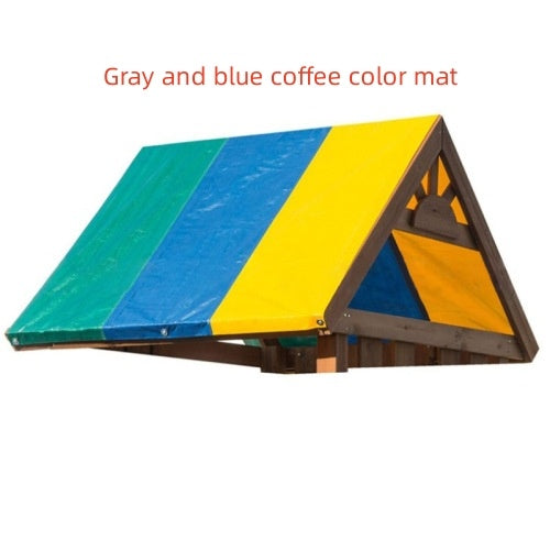 Bâche de toit color-block pour aire de jeux extérieure pour enfants