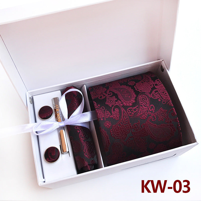Caja de regalo de corbatas para hombre, 6 piezas, traje de negocios