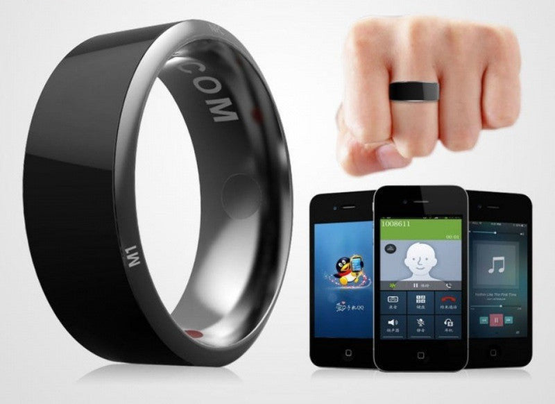 Bague Intelligente Bluetooth Température Solaire Android Sci-Fi Technologie Noire Magique Net Rouge