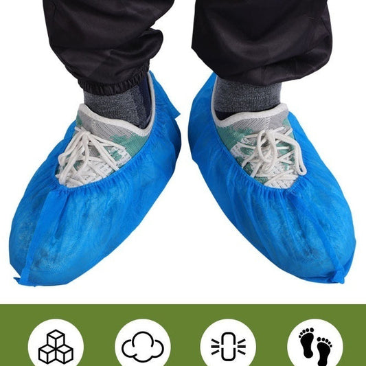 Couvre-chaussures jetable, antidérapant, respirant, en tissu non tissé épais