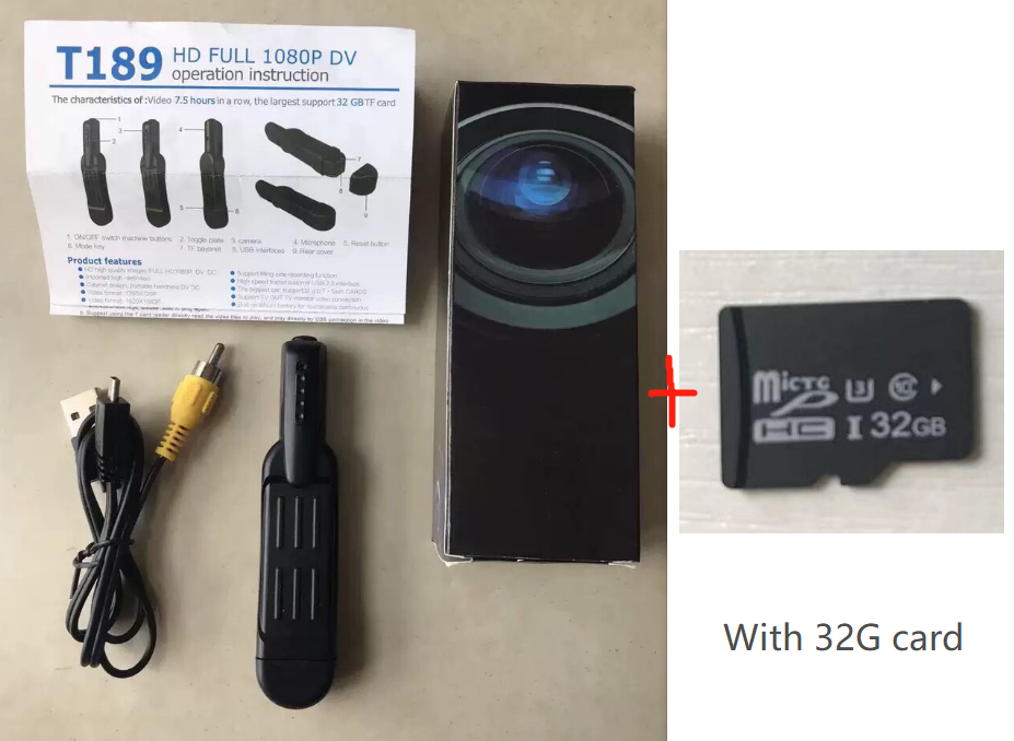 Stylo Caméra Espion Miniature Cachée Full HD 1080P