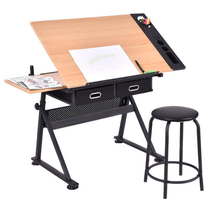 Tablero de dibujo marco ajustable, mesa de pintura elevable, caballete de bocetos ajustable, caballete de arte, mini tablero de dibujo