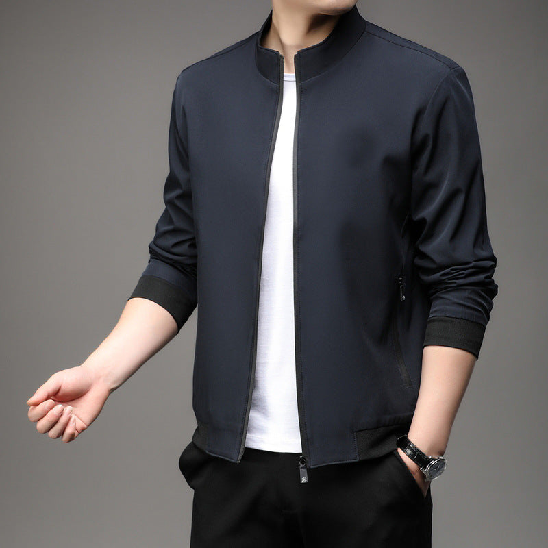 Loose Lapel Casual Zip Jacket