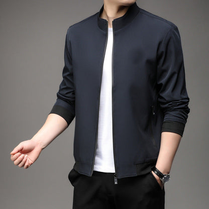 Loose Lapel Casual Zip Jacket