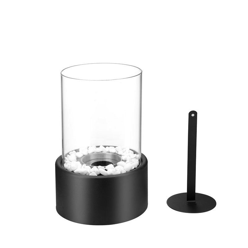 Alcohol Fireplace Small Portable Stove Desktop Cylindrical