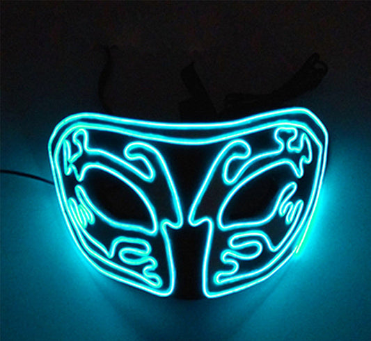 Masque Lumineux Froid Eva Demi-Visage Masque Lumineux de Fête