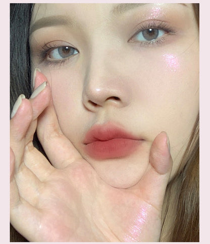 Small White Square High Light Contour Compact Glitter Face Brightening Mashed Potatoes