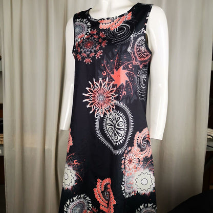 Sleeveless Relaxed Casual Back Zipper T-shirt Dress