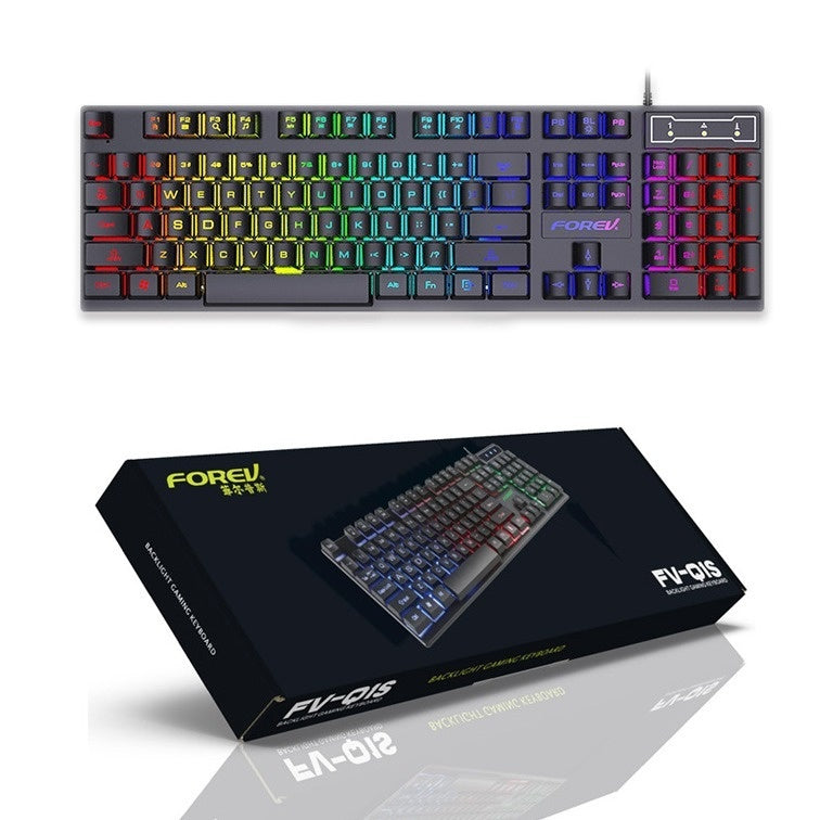 Clavier Filaire Lumineux Accessoires pour Ordinateur de Bureau et Portable