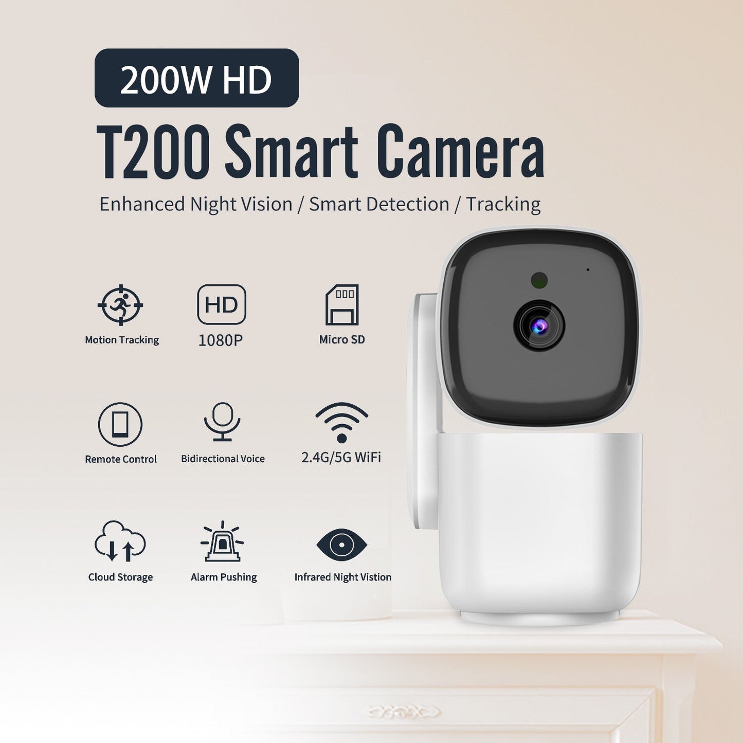 PTZ Motion Tracking Night Vision Monitoring