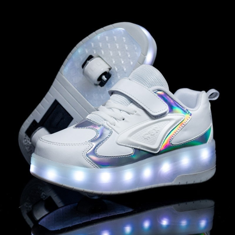 Chaussures de Skate à roulettes (deux roues) pour garçons et filles Heelys en maille