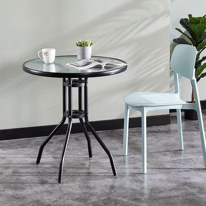 Outdoor Round Table Negotiation And Chair Combination Balcony Small