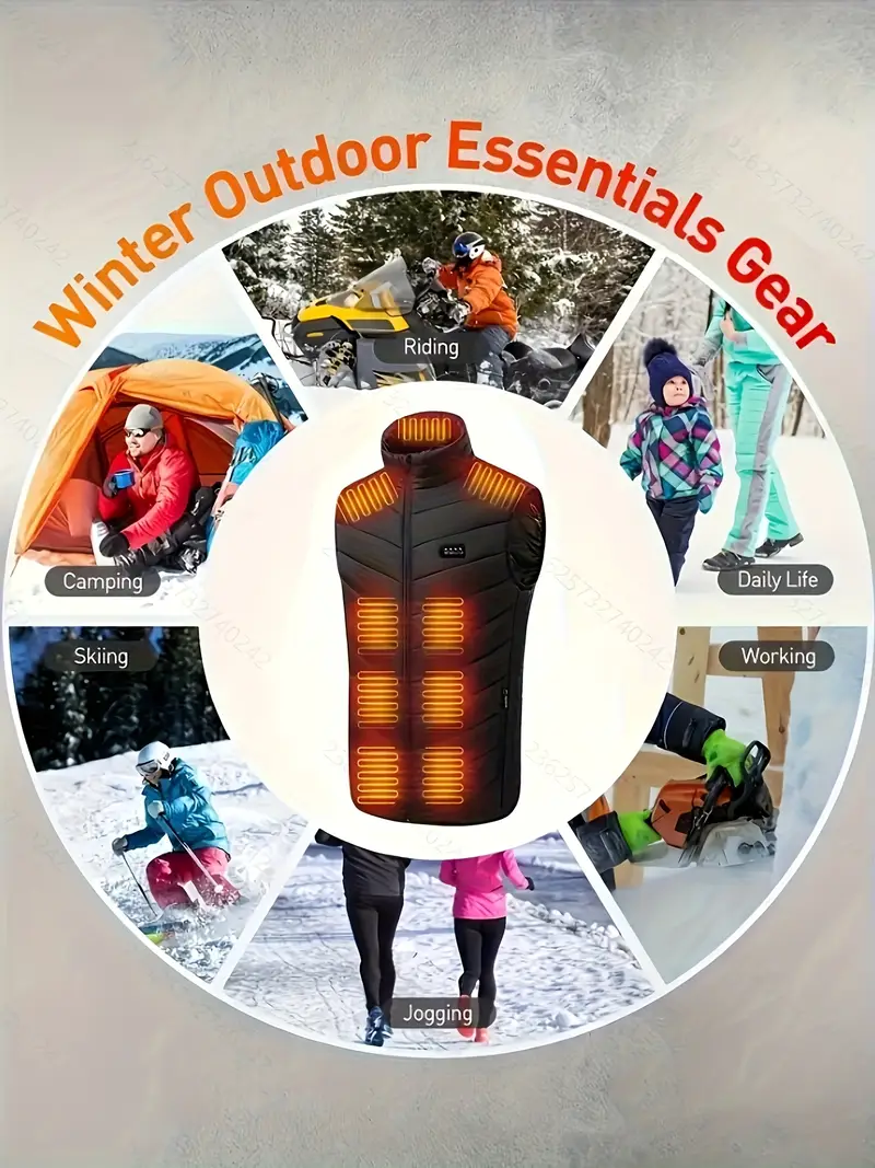 Tech Heated Vest – Smart Battery-Powered Warmth