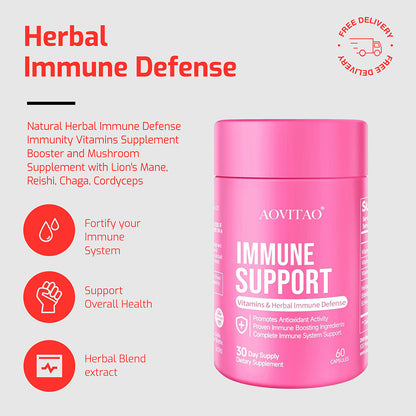 Herbal Immune Defense Mushroom Wellness