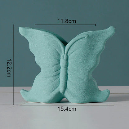 Simple Solid Color Ceramic Vases European Flower Arrangement Plant Pots