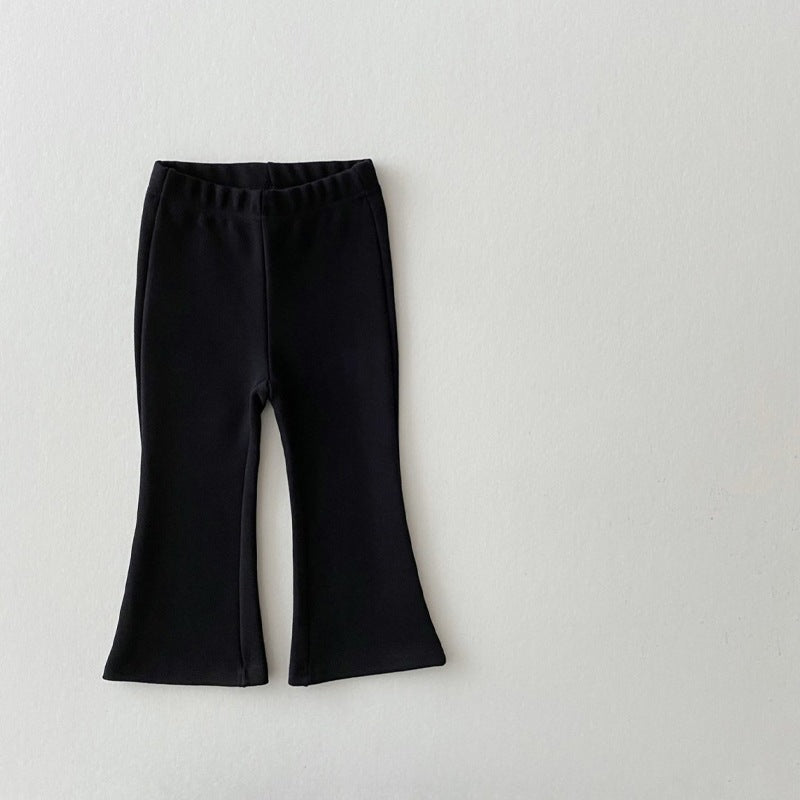Loebear Crawler Primavera y Otoño Nueva Ropa de Niños Pantalones Acampanados a Cuadros para Niñas