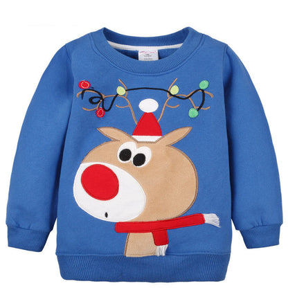 Christmas Series Sweater Children's Top Thickened