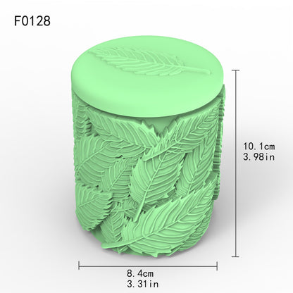 Leaf Relief Candle Cup Silicone Mold