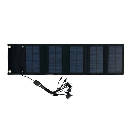 Cargador para viaje de camping, fuente de alimentación portátil plegable con panel solar